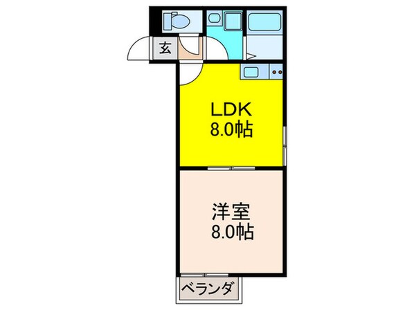 メビウス八尾レジデンスの物件間取画像